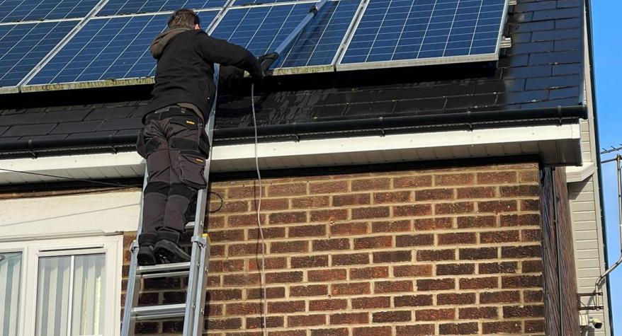 Solar PV cleaning in Doncaster